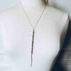 Kendall Lariat Hematite Necklace