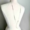 Brandon Necklace, versatile, 42 inches with hematite accents, available in 14k Gold Filled or Sterling Silver.