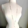 Brandon Necklace, versatile, 42 inches with hematite accents, available in 14k Gold Filled or Sterling Silver.