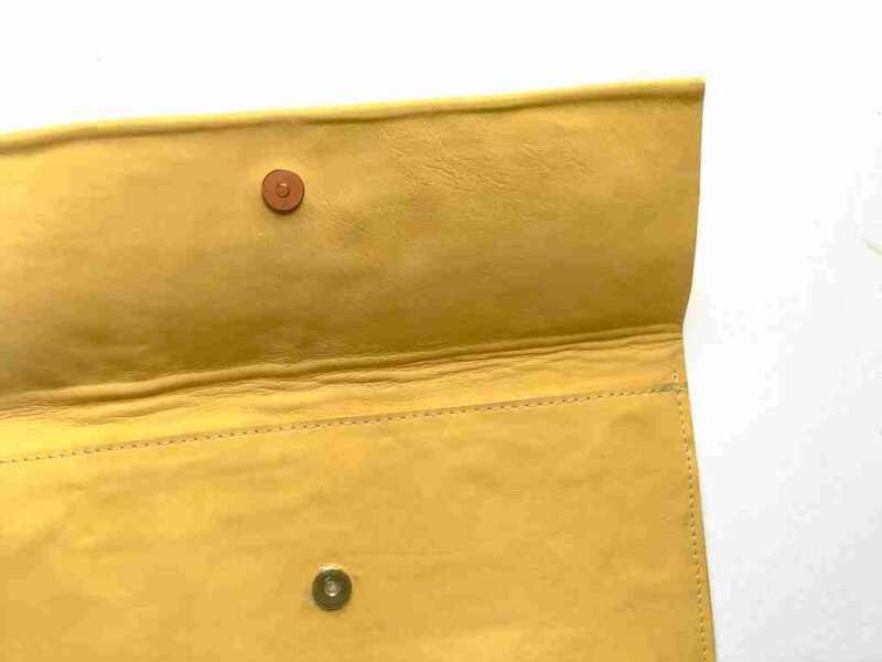 Goli Yellow Patchwork Clutch Bag