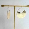 Rayla Gold Leather Earrings