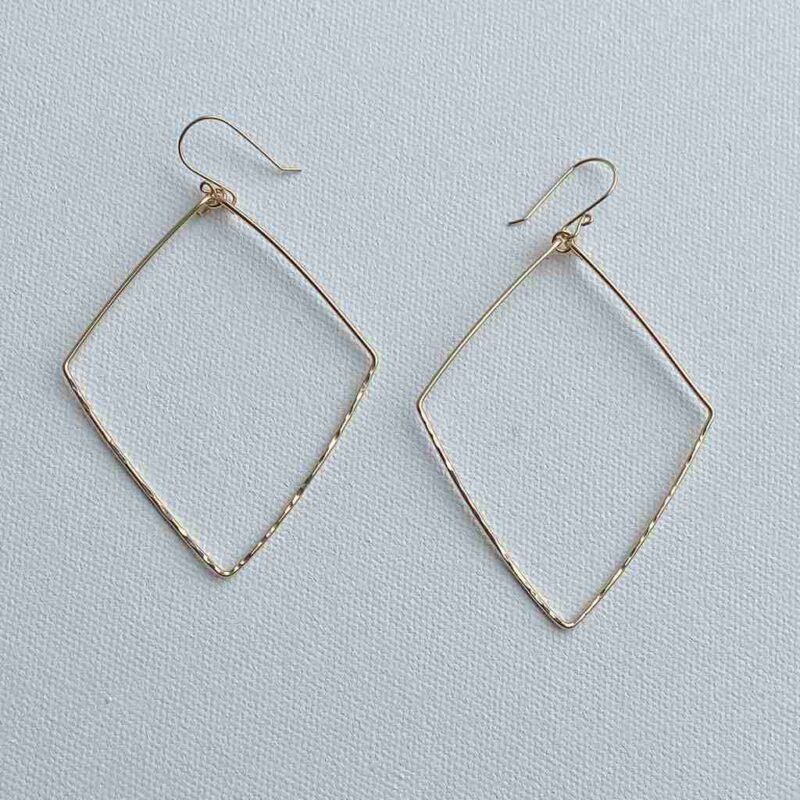 London Earrings in 14k Gold Filled or Sterling Silver, available in 3 or 4 inches.
