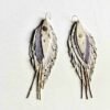 Harlow Leather Feather Earrings