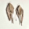 Harlow Leather Feather Earrings