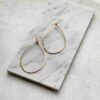 Brielle Teardrop Earrings – Lightly Hammered, Available in Sterling Silver or 14K Gold Filled, Multiple Sizes