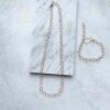 Infinity Necklace in 14k Gold Filled or Sterling Silver with adjustable hook closure, up to 20 inches long.