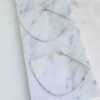 Fan-shaped earrings in gold fill or sterling silver, partially hammered