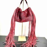 Blaze Red Fringe Bag