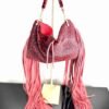 Blaze Red Fringe Bag