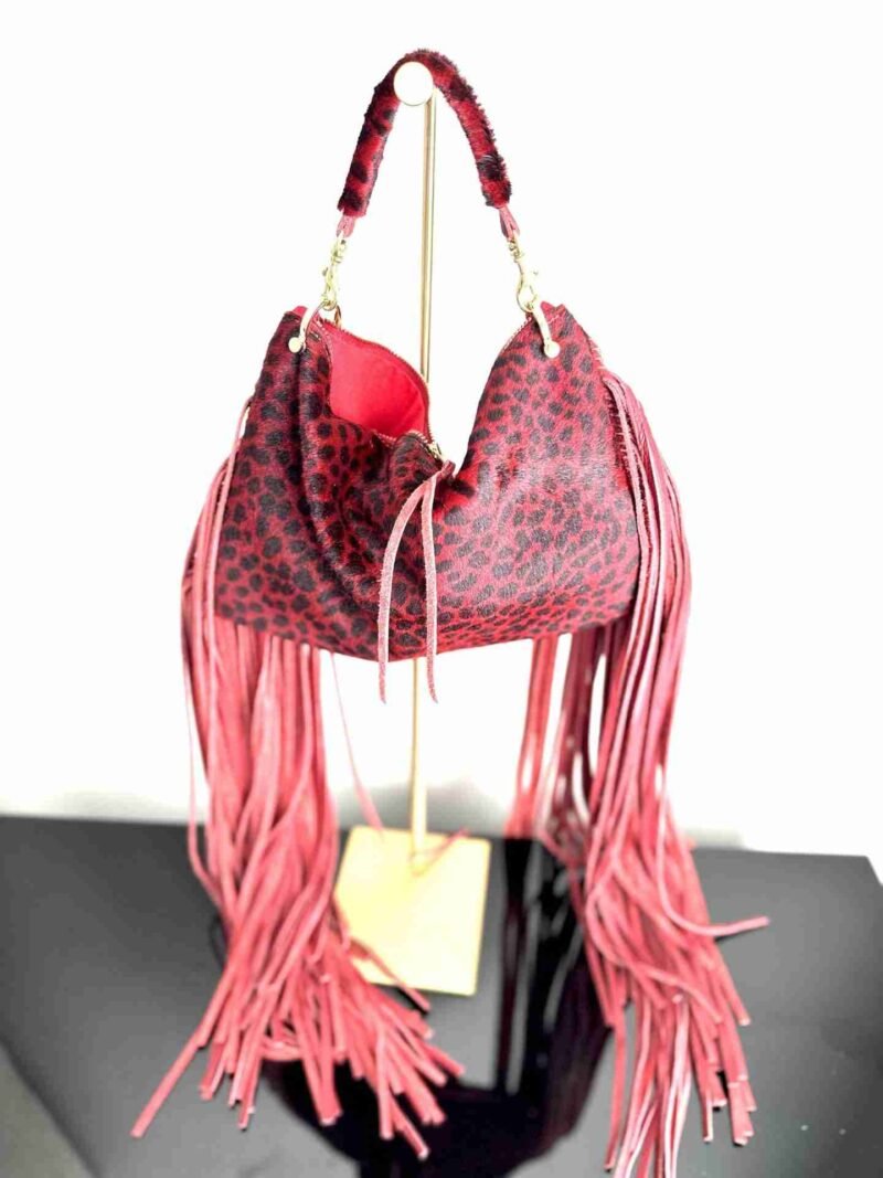 Blaze Red Fringe Bag