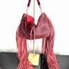 Blaze Red Fringe Bag