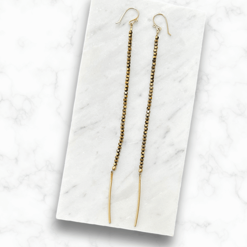 Indy Hematite Duster Earrings