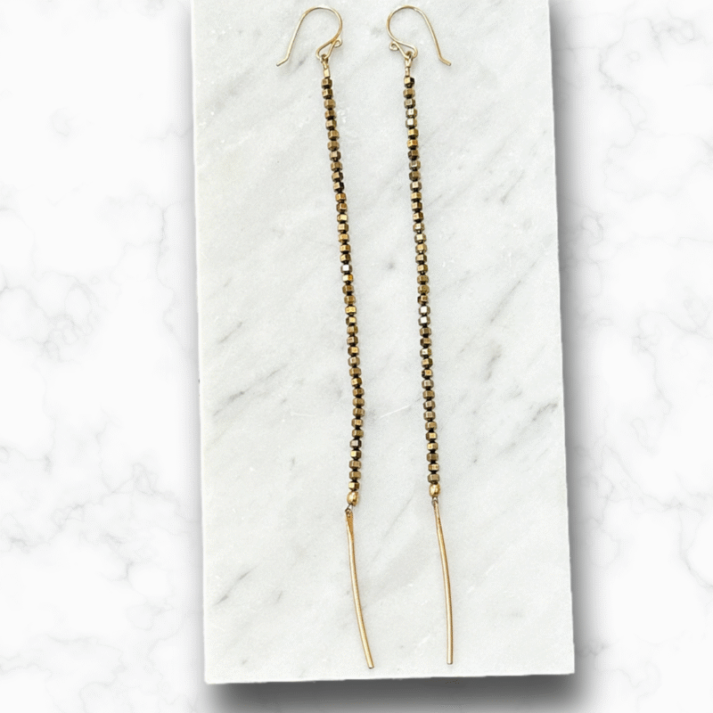 Indy Hematite Duster Earrings