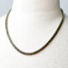 Jovie Necklace crafted with hematite beads and 14K gold-filled extension, adjustable to 23 inches with lobster clasp closure.